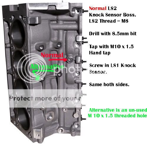 LS2 Knock sensor Thread/Pitch Size LS1TECH Camaro and Firebird